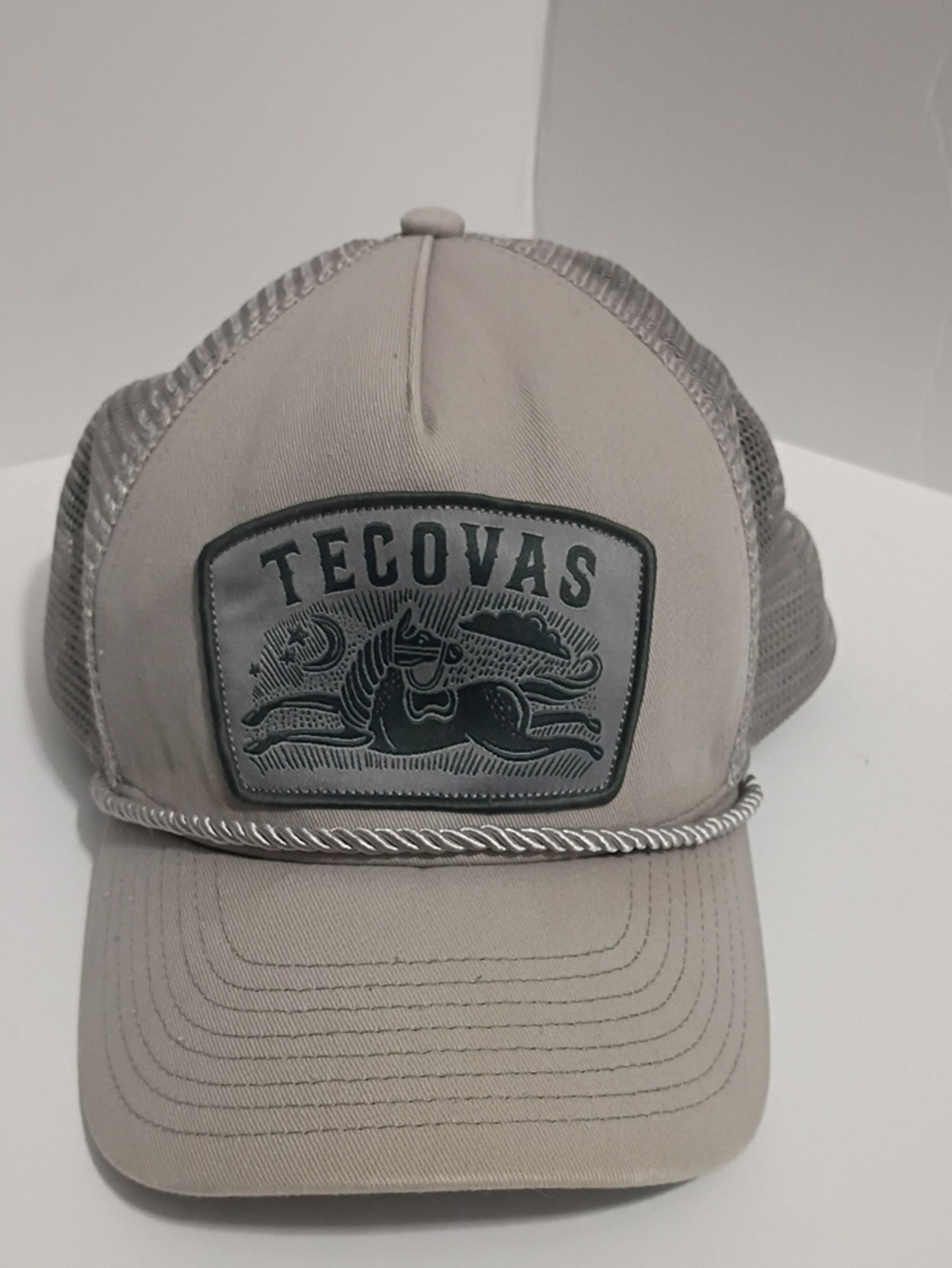 Tecovas Beige Rope-Trim Mesh Patch Hat